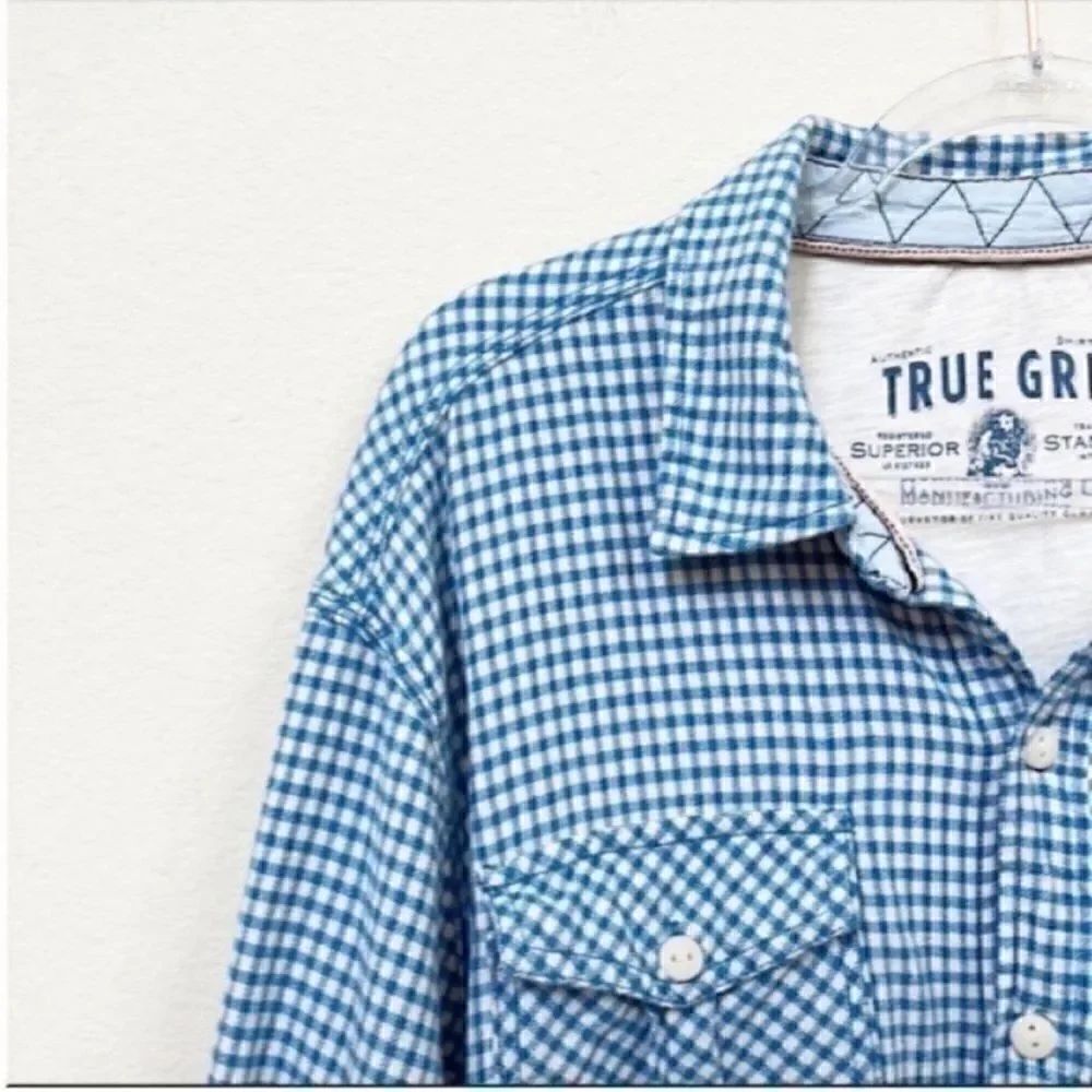 True Grit Long Sleeve Button Down Top - Picture 3 of 10
